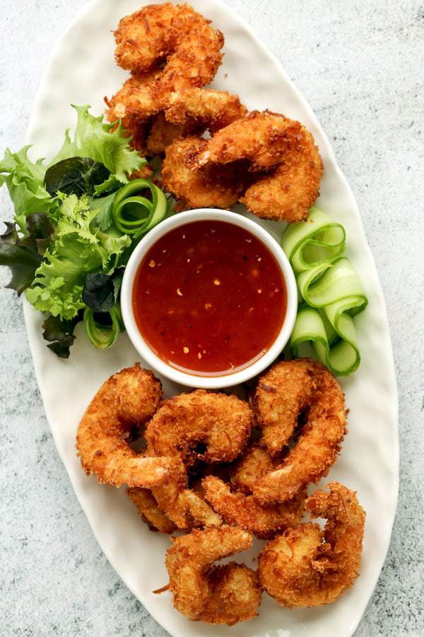 Coconut Shrimp with Sweet Chili Orange Sesame Dipping Sauce