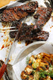 Grilled Teriyaki Glazed Steak Tips with Ginger Soy Marinade