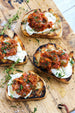 Grilled Rustic Bruschetta with Caponata