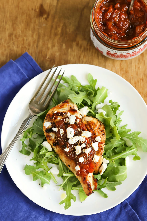 Grilled Chicken with Moroccan Tomato Relish | Wozz!