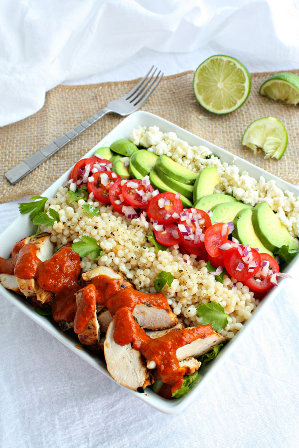 Tomato Kasundi BBQ Grilled Chicken Bowls | Wozz! Kitchen Creations
