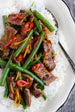 Spicy Orange Chili Beef Stir Fry with Sweet Chili Orange Sesame Sauce