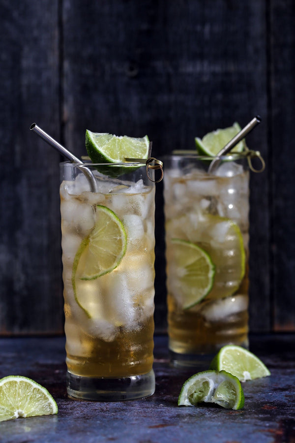 Pear Ginger Dark and Stormy Cocktails