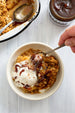 Apple Crisp with Rum Sauce