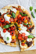 Tomato Caprese Pizza with Balsamic Fig Spread and Burrata