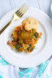 Corn Fritters with Green Tomato Jalapeno Pepper Jelly and Remoulade