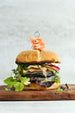 Japanese Marinated Portobello Mushroom Burger with Cucumber Ginger Pickle