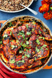 Chicken with Apricots Stew with Moroccan Tomato Sauce