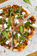 Moroccan Lamb Pizza with Moroccan Sauce, Mint and Feta