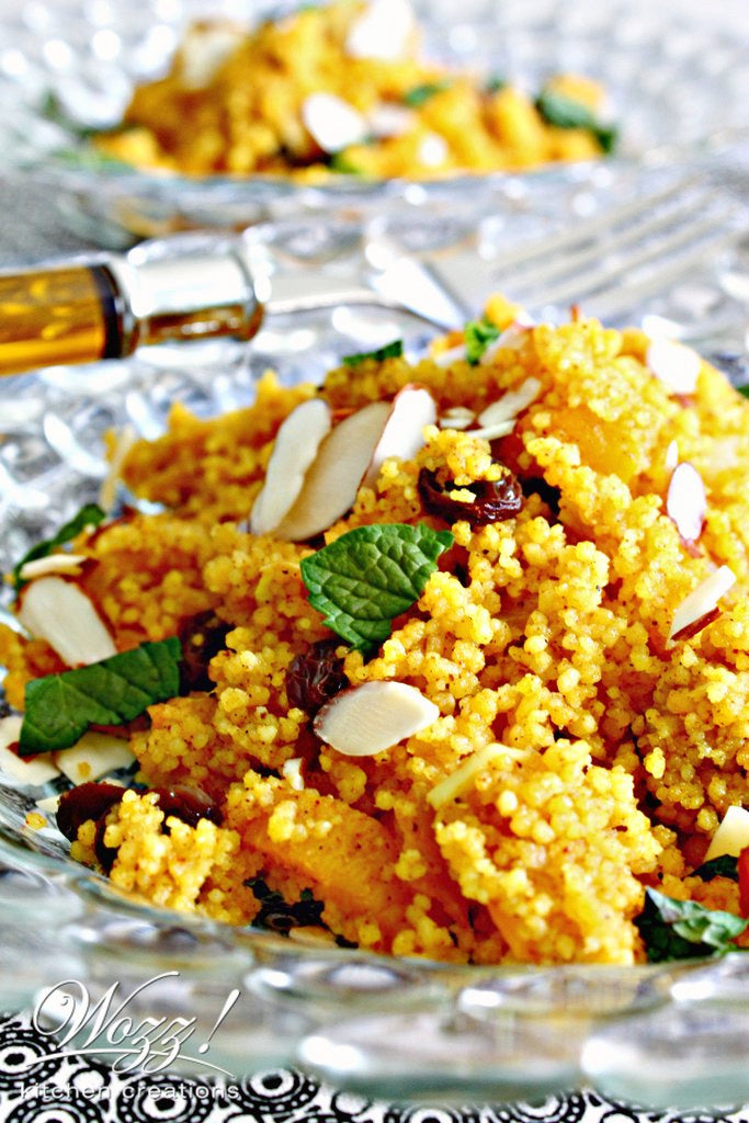 Chermoula Spiced Couscous with Dried Fruit and Orange