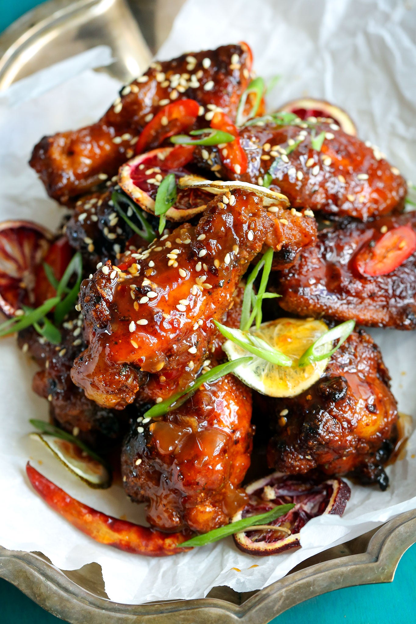 Wings with Sweet Chili Orange Sesame Sauce