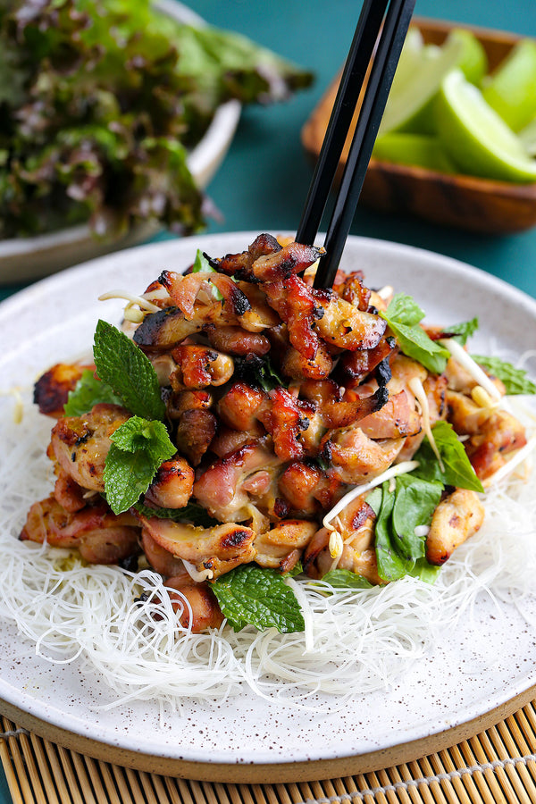 Vietnamese Sticky Chicken with Mint Lime Chili Marinade