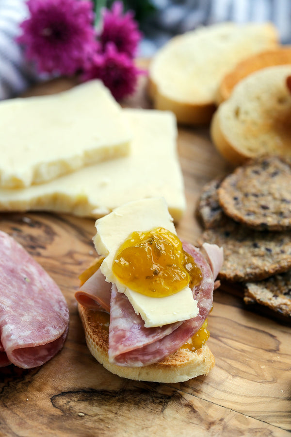 Cheddar with Green Tomato Jalapeno Pepper Jelly