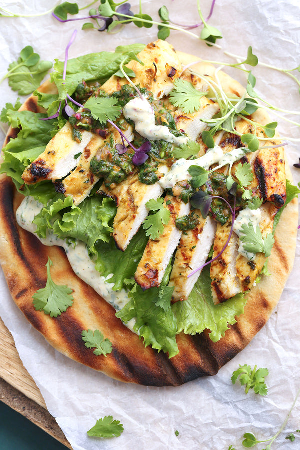Grilled Chermoula Chicken Pita