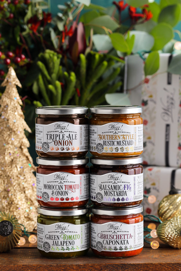 Gourmet Condiments, Spreads and Savory Jams Holiday Mix Gift Set