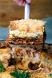 Eggplant Moussaka Lasagna with Shawarma