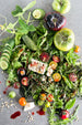Tomato Feta Salad with Spiced Beet Vinegar