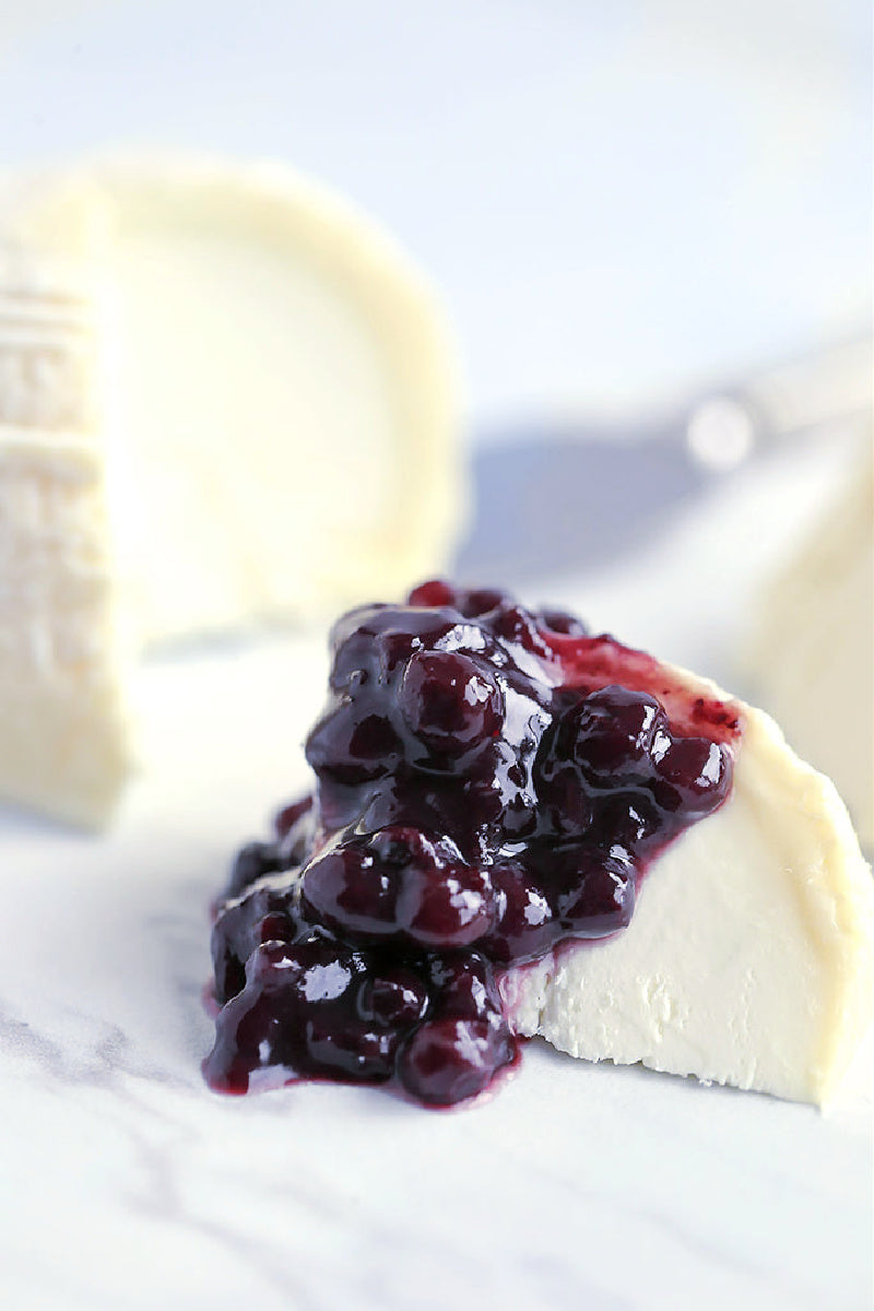 Goats Cheese Pairing with Wild Blueberry Maple Walnut Compote