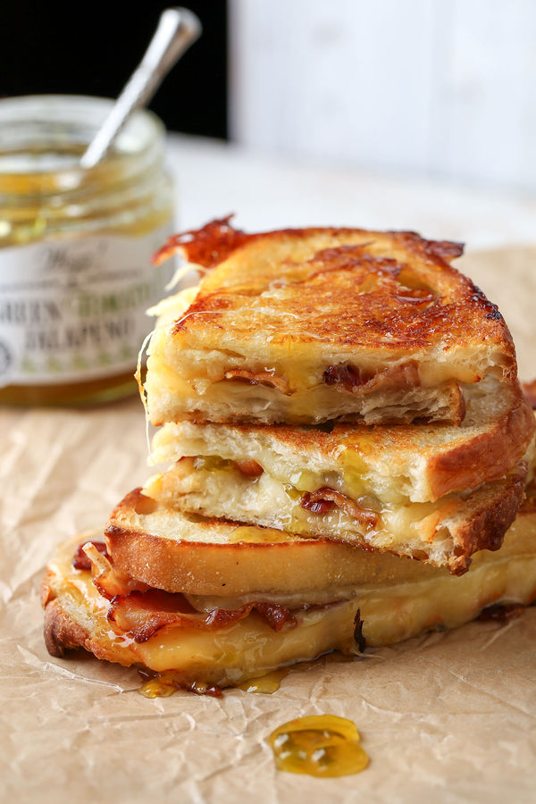 Grilled Cheese with Jalapeno Pepper Jelly and Bacon