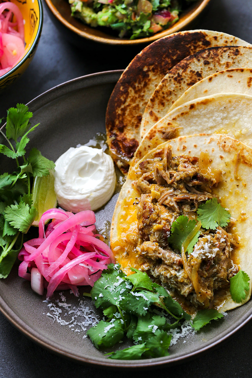 Pork Tacos with Salsa Verde