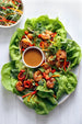 Shrimp Lettuce Wraps with Peanut Sauce