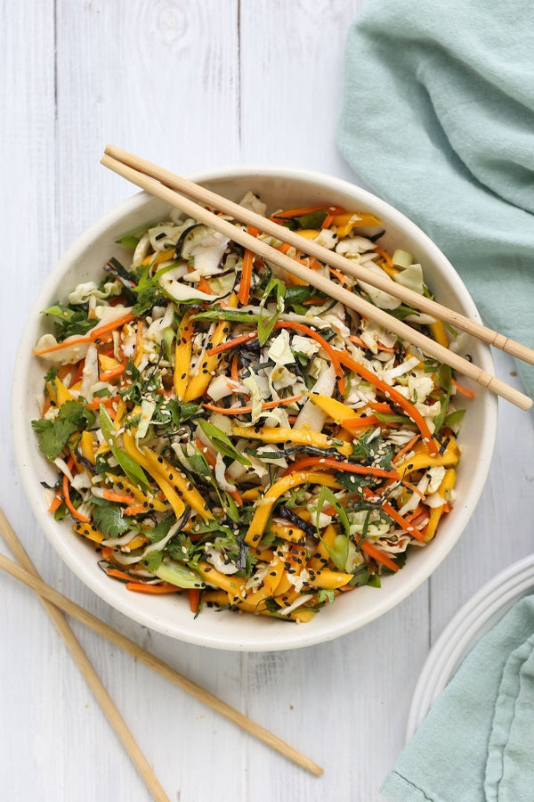 Asian Mango Slaw with Vietnamese Lime Dressing