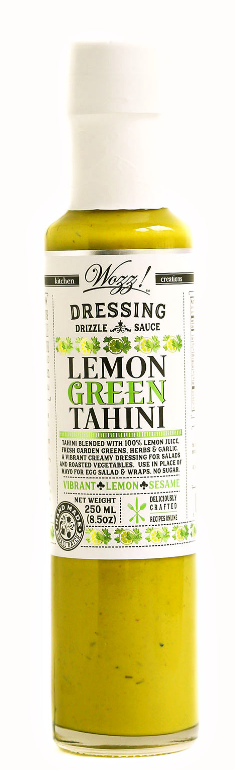 Lemon Green Tahini Dressing | Tahini Dressing | Wozz Kitchen Creations