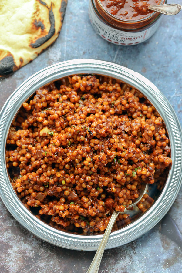 Moroccan Tomato Pearl Couscous Recipe