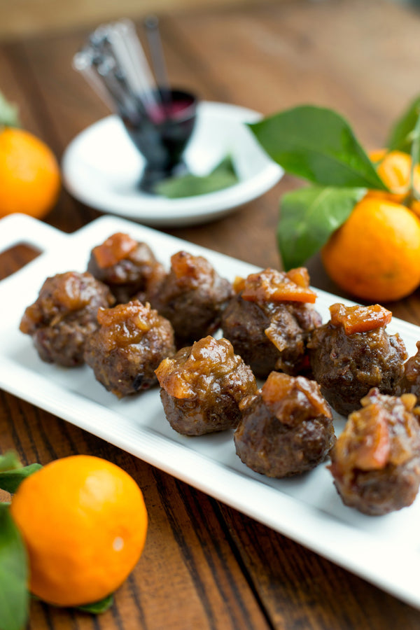 Party Meatballs with Date and Orange Chutney | Wozz! Kitchen Creations