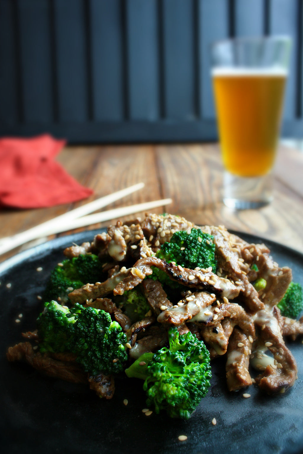 Japanese Sesame Beef and Broccoli | Wozz! Kitchen Creations