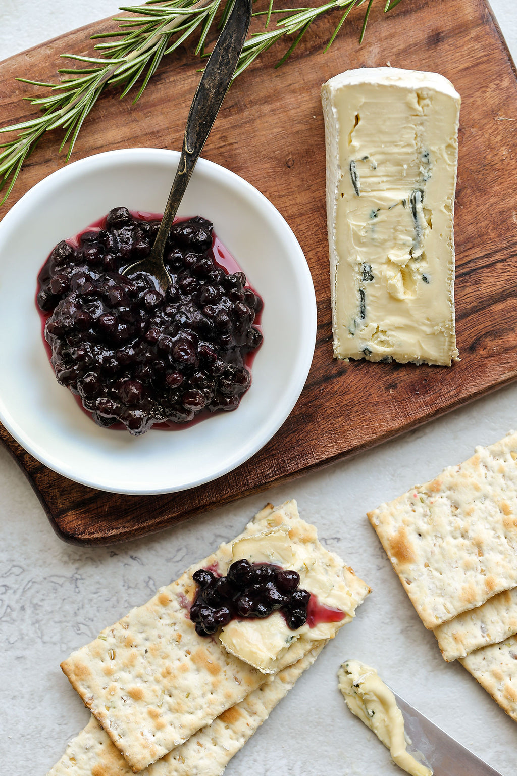 Wild Blueberry Jam Compote and Blue Cheese | Wozz Kitchen Creations