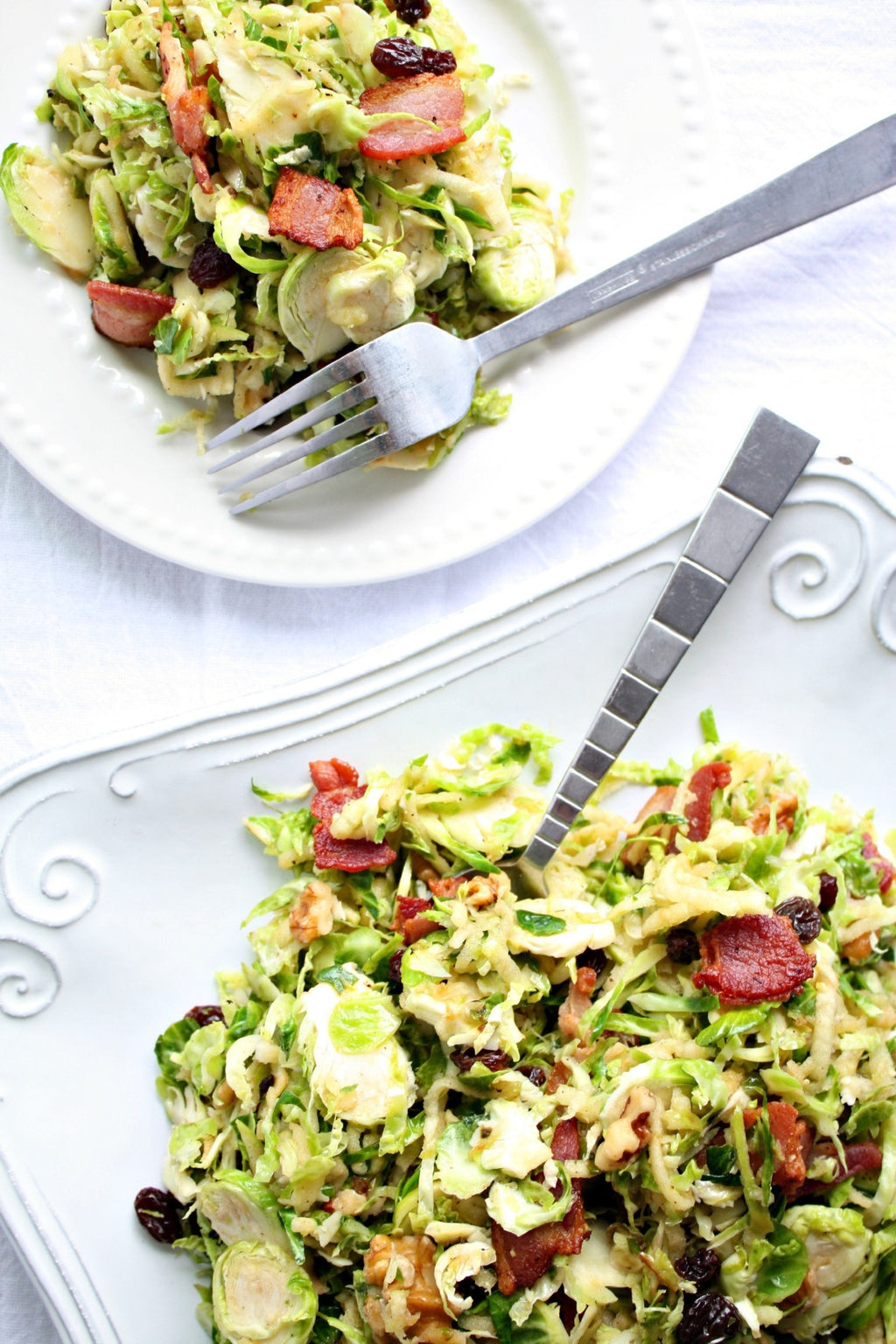 Brussels Sprout Bacon Salad Recipe | Wozz! Kitchen Creations