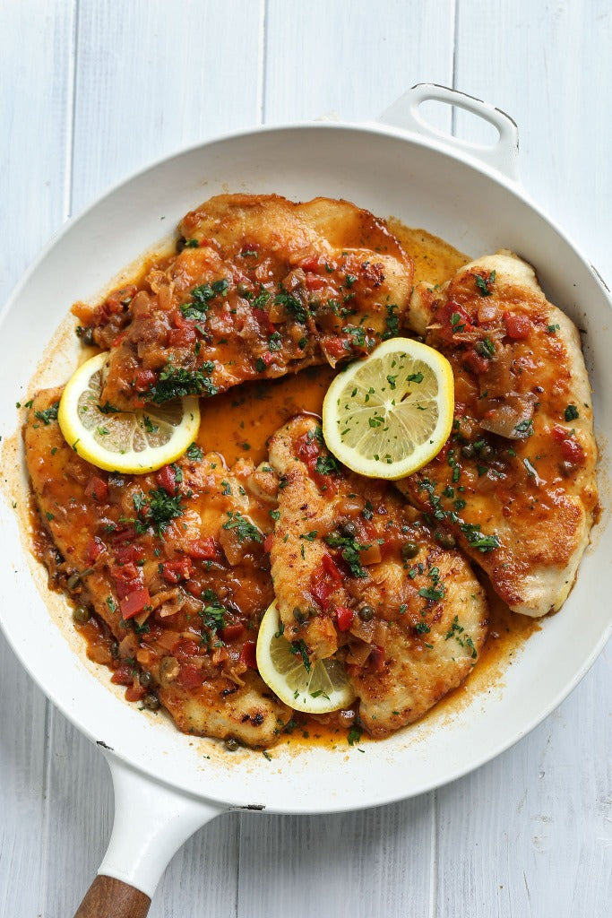 Lemon Piccata Caponata | Wozz Kitchen Creations