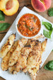 Crispy Coconut Chicken with Thai Peach Salsa | Wozz! Kitchen Creations
