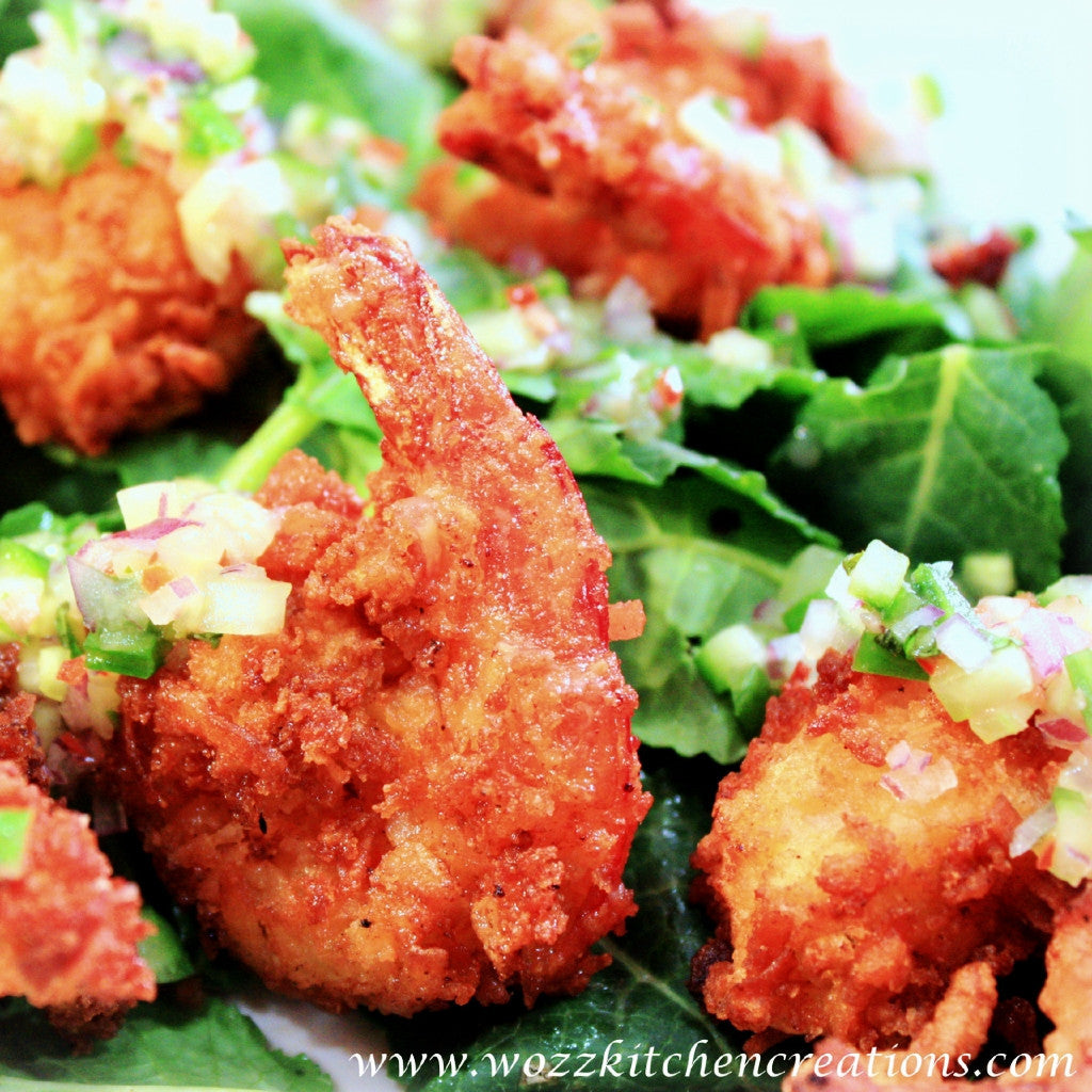 Coconut Shrimp Salad | Lychee Dressing | Wozz! Kitchen Creations
