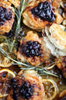 Lemon Rosemary Chicken with Blueberry Maple Walnut Compote