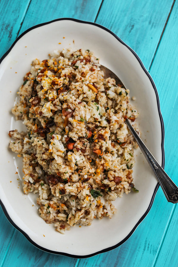 Moroccan Rice with Dates, Almond and Orange