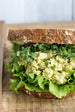 Tofu "Egg" Salad Sandwich with Lemon Green Tahini Vegan Sauce | Wozz Kitchen Creations