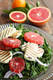 Kale Citrus Salad with Grilled Halloumi and Spiced Beet Vinegar