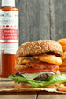 Grilled Cheeseburger with Spicy Tomato Kasundi BBQ Sauce