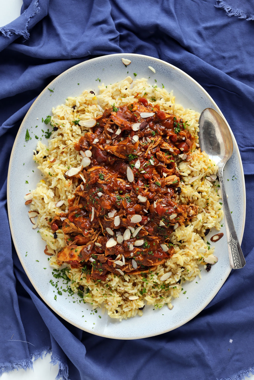 Moroccan Chicken over Rice