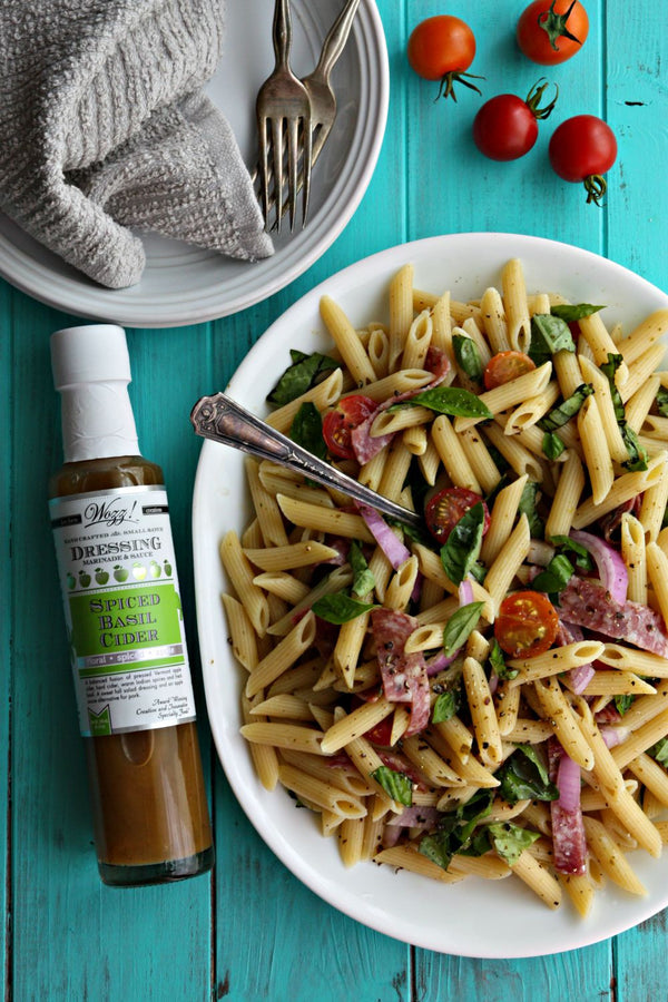 Pasta Salad with Basil Cider Dressing
