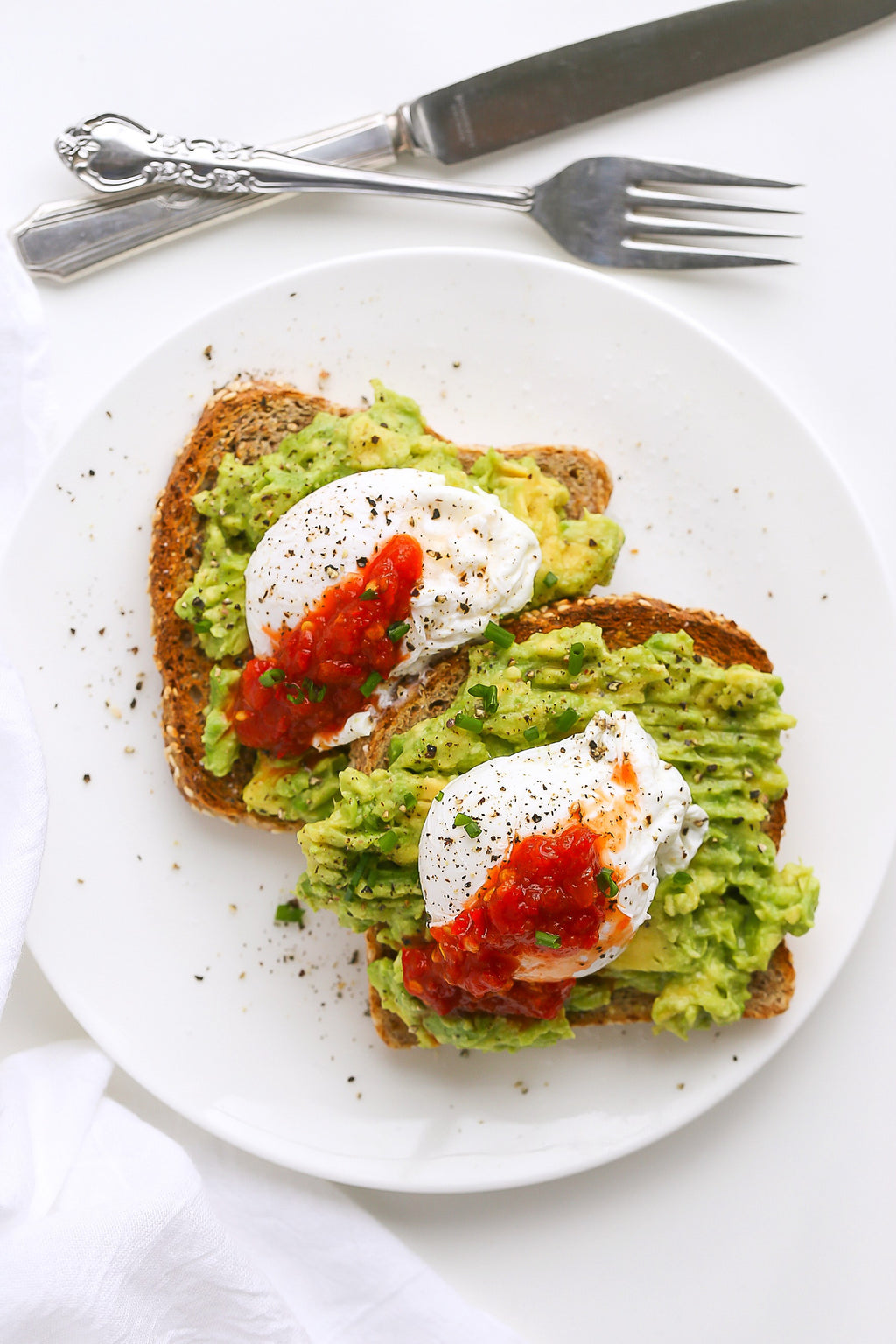 Poached Eggs on Avocado Toast with Super Hot Chili Sambal