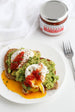 Poached Eggs with Super Hot Chili Sambal Hot Sauce