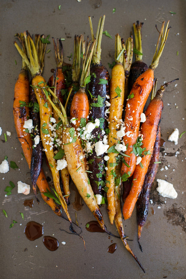 Roasted Carrots With Spiced Beet Vinegar
