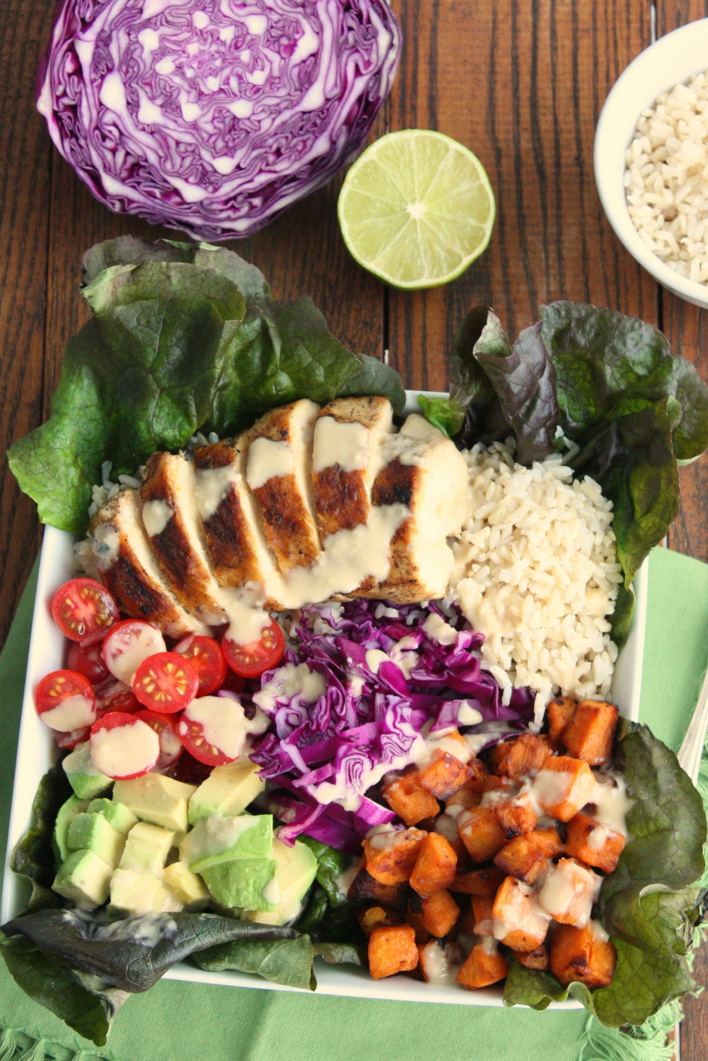 Salad Power Bowls with Japanese Sesame Miso Dressing
