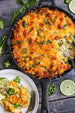 Salsa Verde Chicken Cheese and Rice Bake