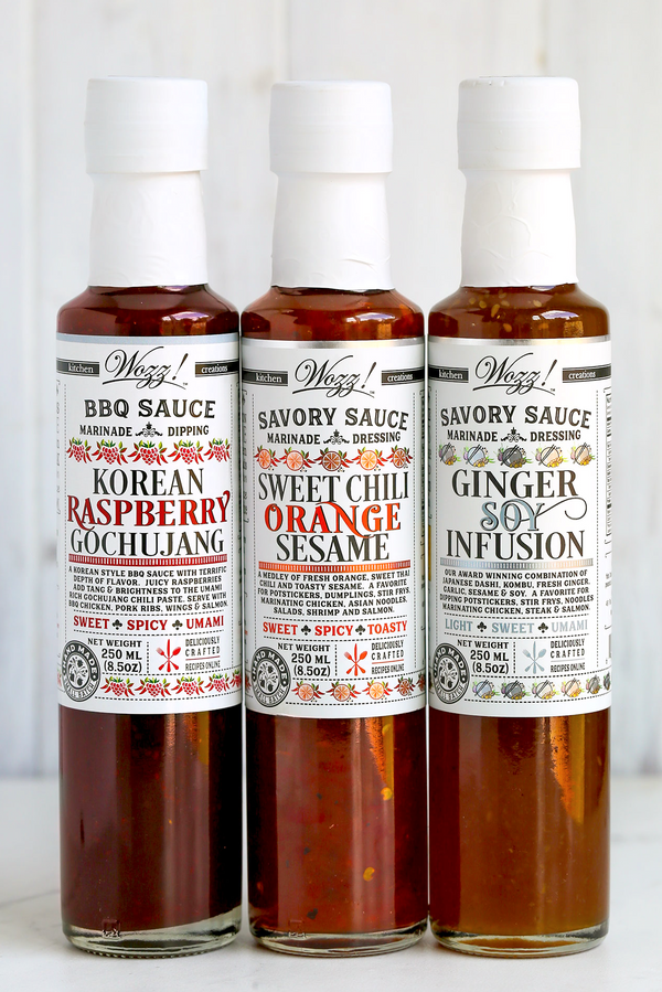 Glazing Sauces For Salmon and Chicken Trio