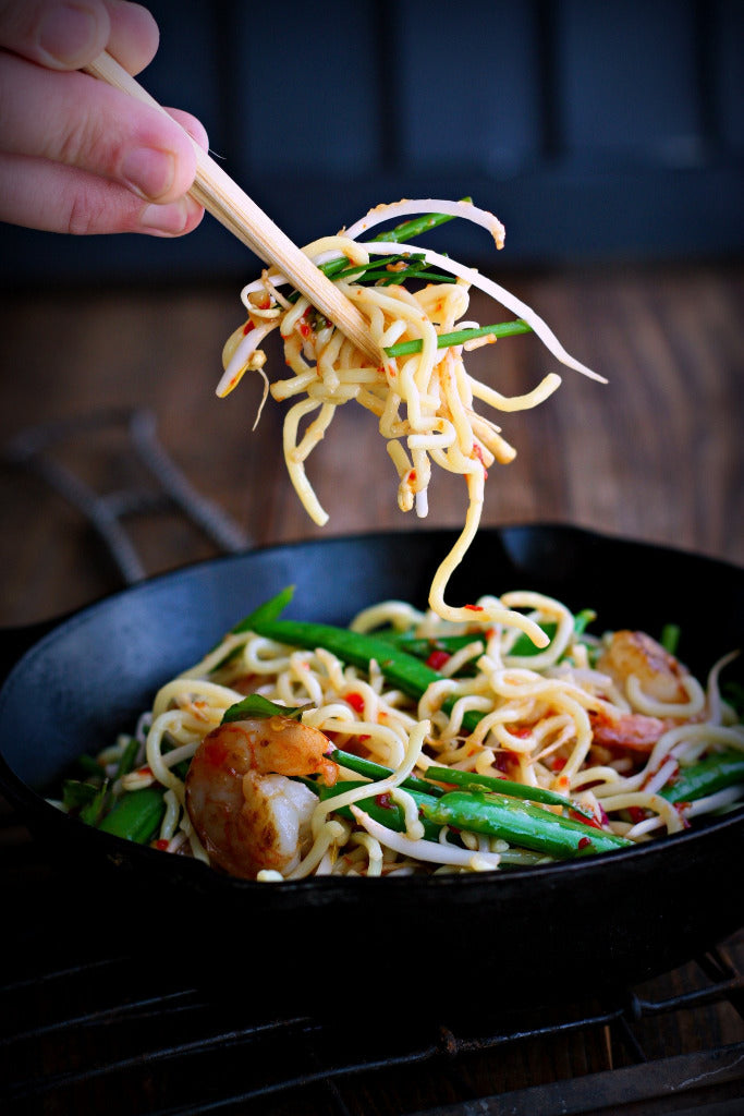 Orange Sesame Shrimp Noodles | Wozz! Kitchen Creations