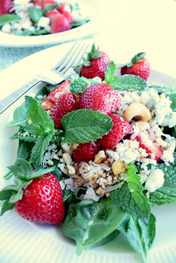 Strawberry Salad | Strawberry Vinegar | Wozz! Kitchen Creations